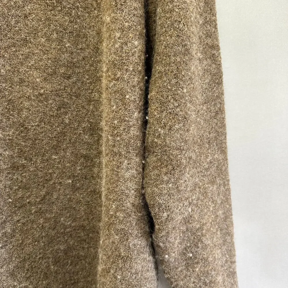 Free People Bubble boucle sweater in brown Size Large boxy‎ wool blend